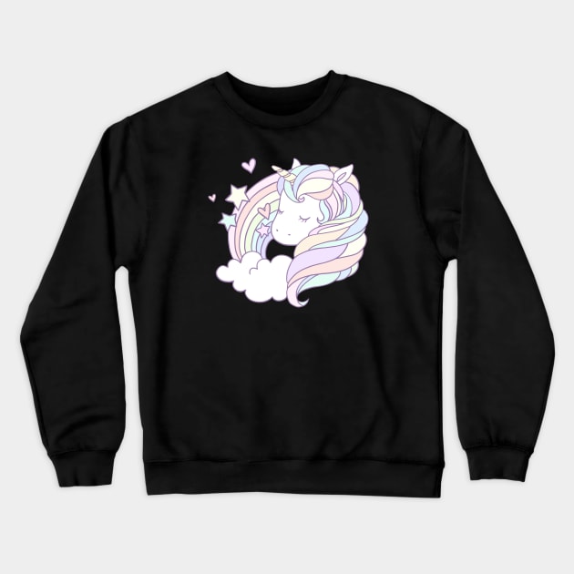 Unicorn 4 Crewneck Sweatshirt by By Leunu